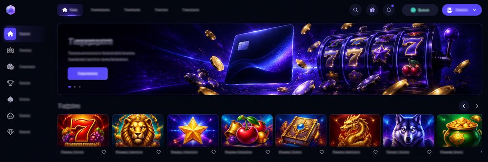 Snímek obrazovky lobby casina Revolut Slots